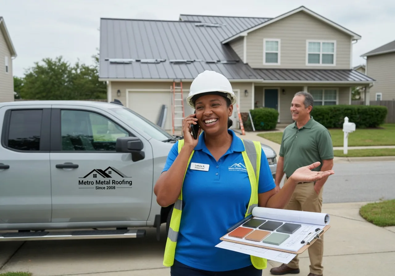 Storm Damage Metal Roof Repair in Islandia, NY